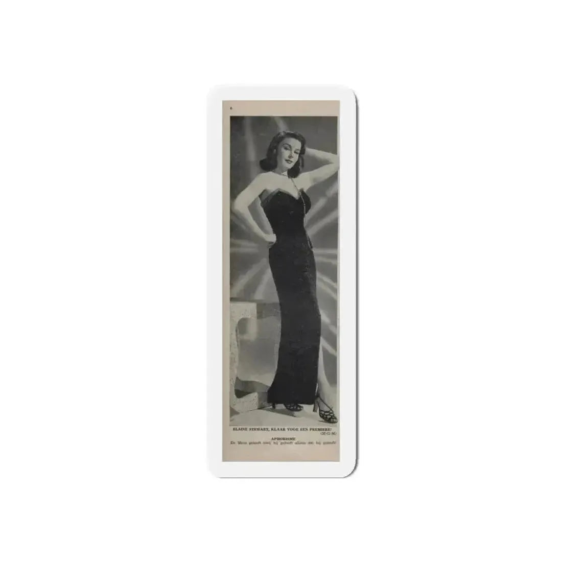 Elaine Stewart #161 1 (Vintage Female Icon) Refrigerator Magnet 6 Inch Die-Cut - The Sticker Space