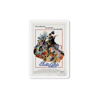 Electra Glide in Blue 1973 Movie Poster Die-Cut Magnet-4 Inch-The Sticker Space