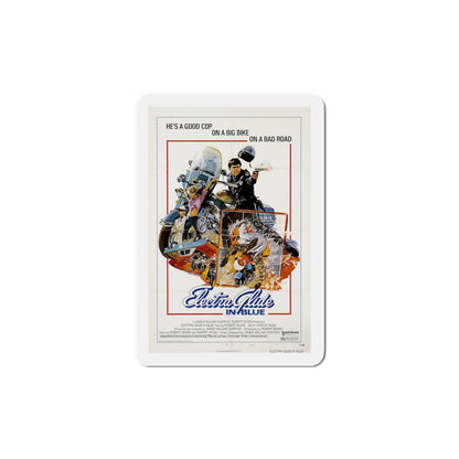 Electra Glide in Blue 1973 Movie Poster Die-Cut Magnet-5 Inch-The Sticker Space