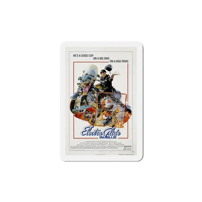 Electra Glide in Blue 1973 Movie Poster Refrigerator Magnet 5 Inch - The Sticker Space