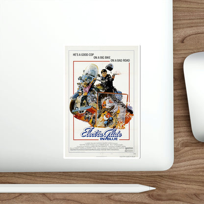 Electra Glide in Blue 1973 Movie Poster STICKER Vinyl Die-Cut Decal-The Sticker Space