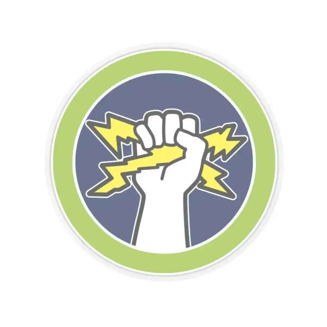 Electricity (Boy Scout Merit Badge) STICKER Vinyl Kiss-Cut Decal 2 Inch Transparent - The Sticker Space