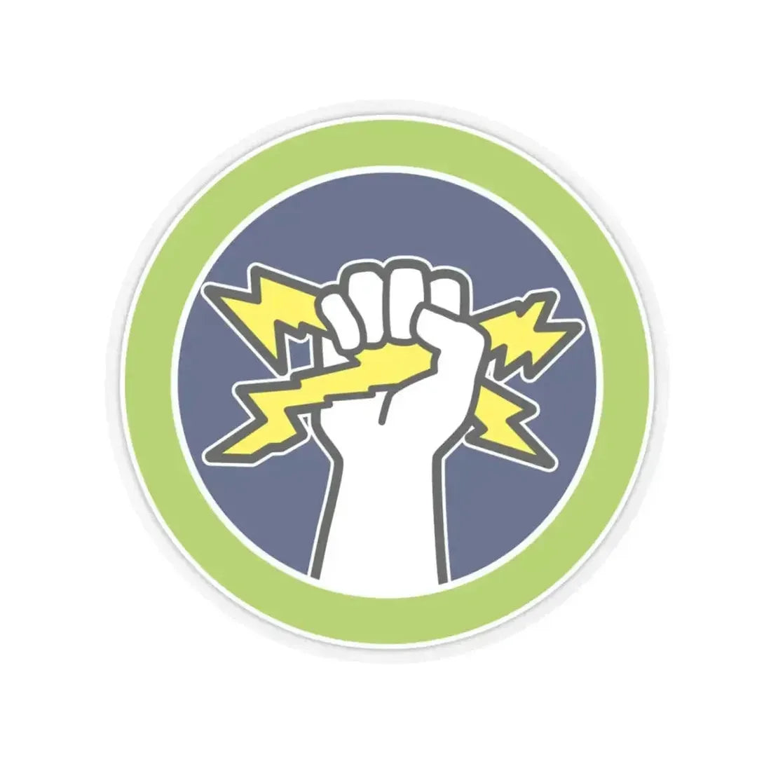 Electricity (Boy Scout Merit Badge) STICKER Vinyl Kiss-Cut Decal 3 Inch Transparent - The Sticker Space