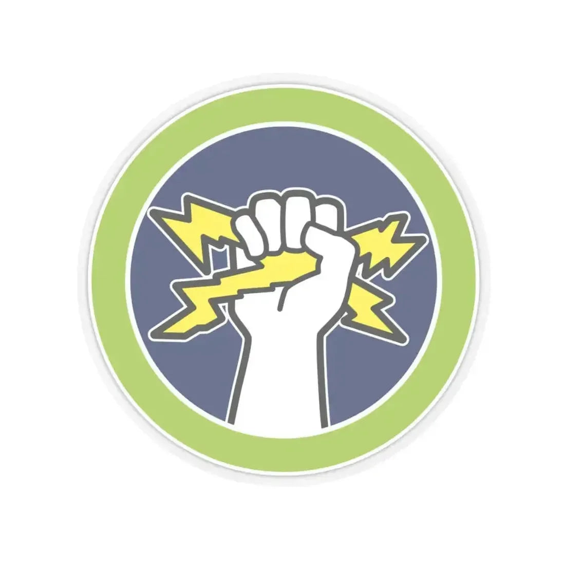 Electricity (Boy Scout Merit Badge) STICKER Vinyl Kiss-Cut Decal 4 Inch Transparent - The Sticker Space