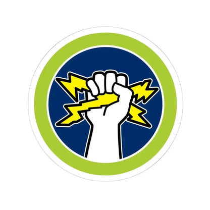 Electricity (Boy Scout Merit Badge) STICKER Vinyl Kiss-Cut Decal 4 Inch White - The Sticker Space
