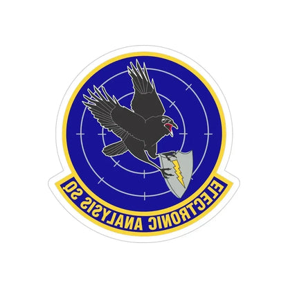 Electronic Analysis Squadron (U.S. Air Force) REVERSE PRINT Transparent Die-Cut STICKER - The Sticker Space
