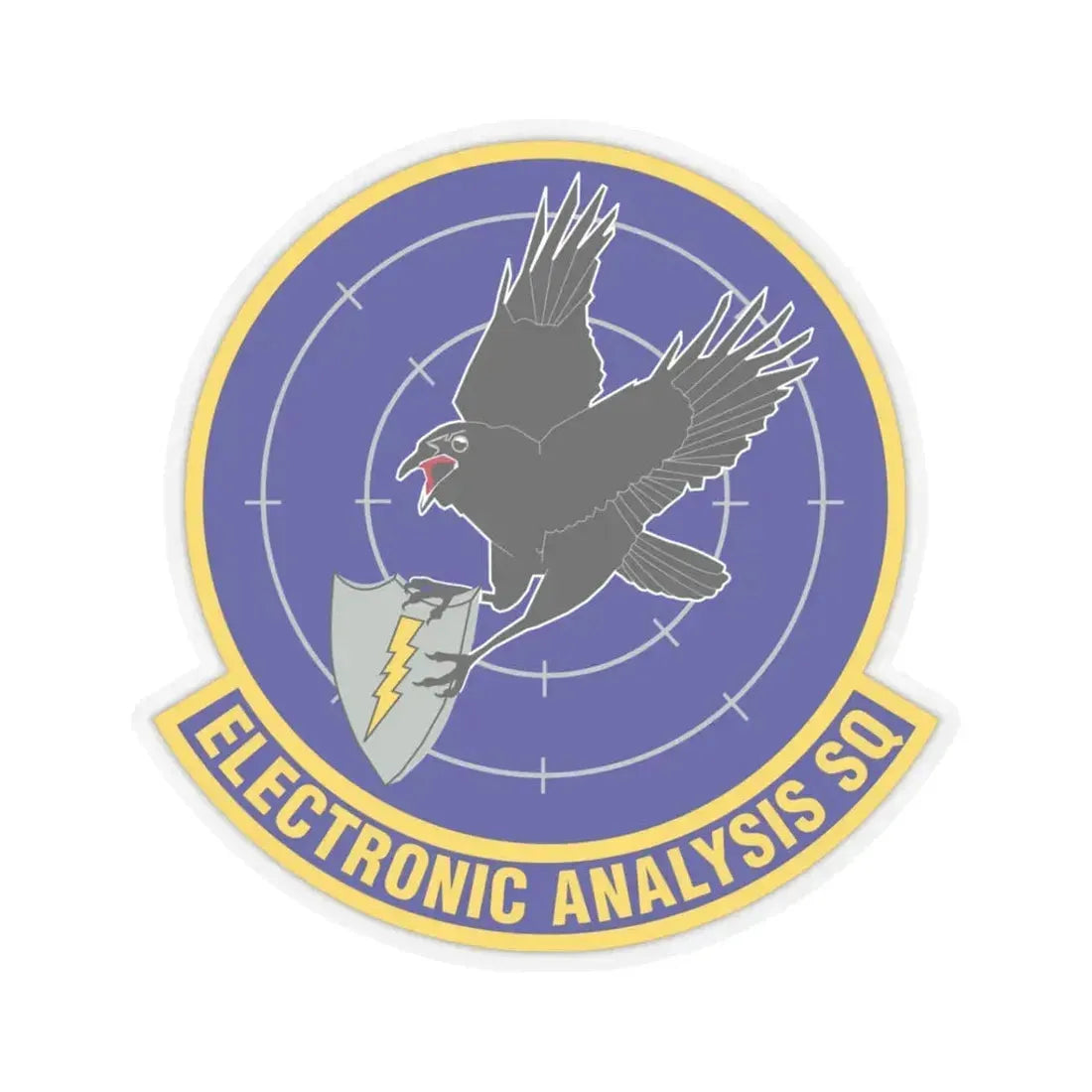 Electronic Analysis Squadron (U.S. Air Force) STICKER Vinyl Kiss-Cut Decal 3 Inch Transparent - The Sticker Space