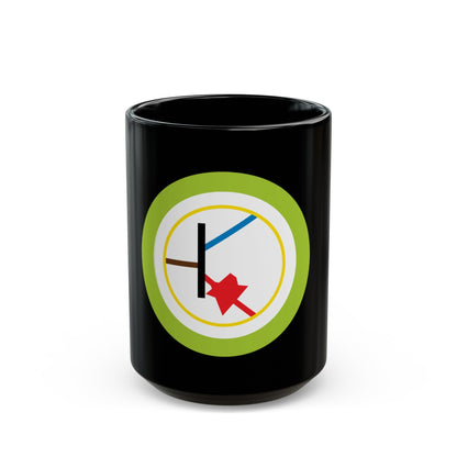 Electronics (Boy Scout Merit Badge) Black Coffee Mug-15oz-The Sticker Space