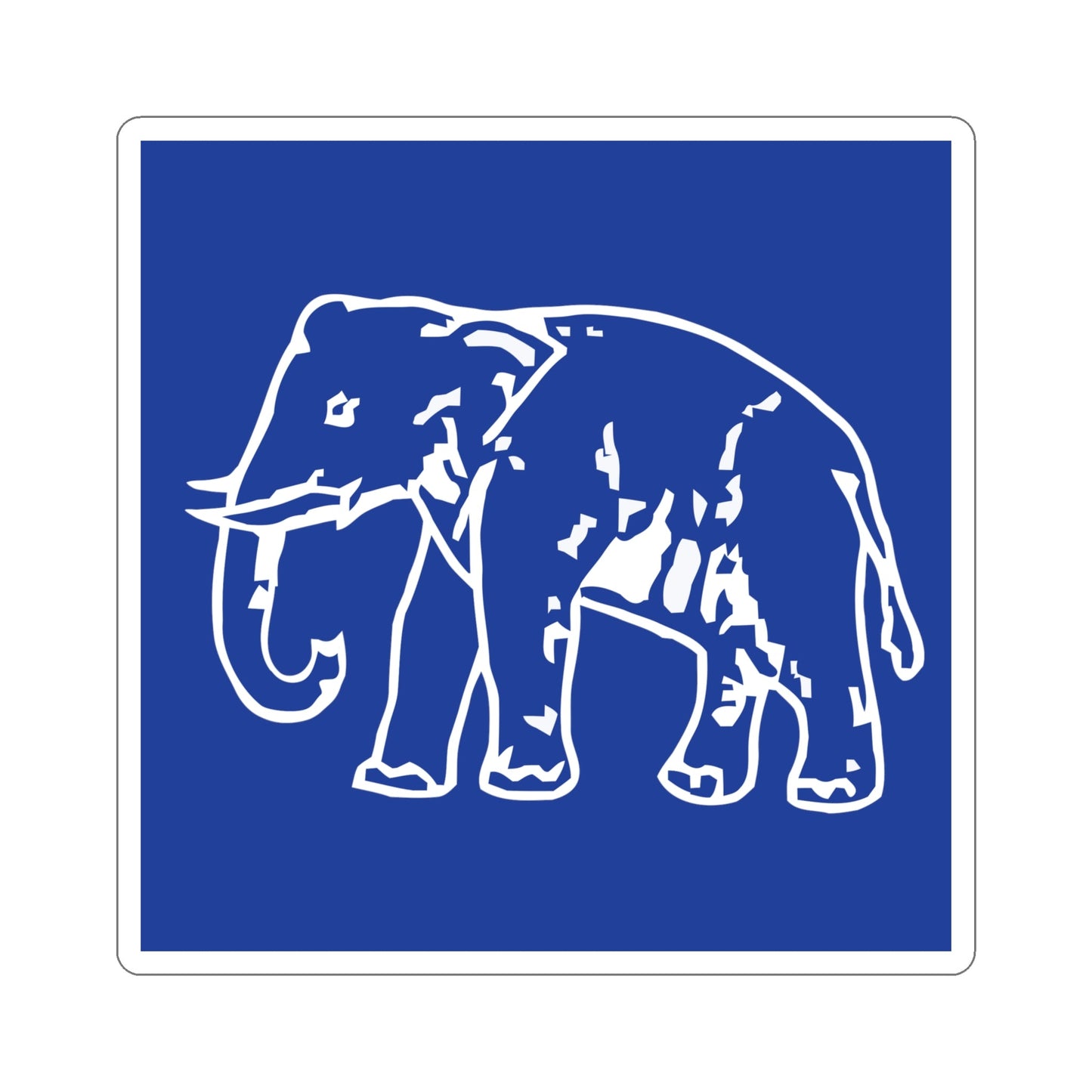 Elephant Bahujan Samaj Party Flag (India) STICKER Vinyl Die-Cut Decal-5 Inch-The Sticker Space