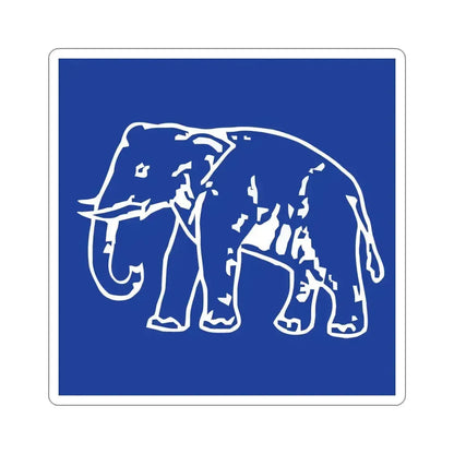 Elephant Bahujan Samaj Party Flag (India) STICKER Vinyl Die-Cut Decal 5 Inch - The Sticker Space
