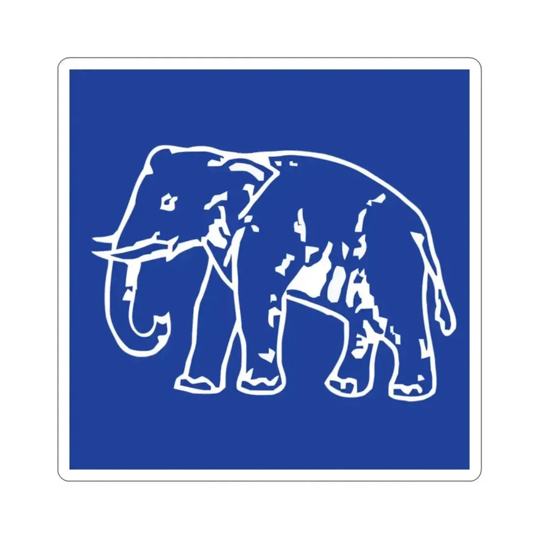 Elephant Bahujan Samaj Party Flag (India) STICKER Vinyl Die-Cut Decal - The Sticker Space