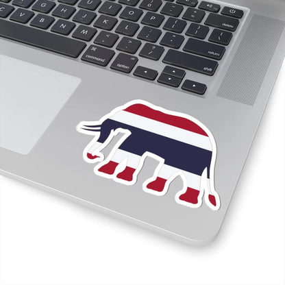 Elephant Flag of Thailand (Thailand) STICKER Vinyl Kiss-Cut Decal - The Sticker Space