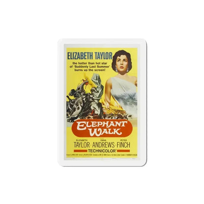 Elephant Walk 1954 Movie Poster Refrigerator Magnet 3 Inch - The Sticker Space