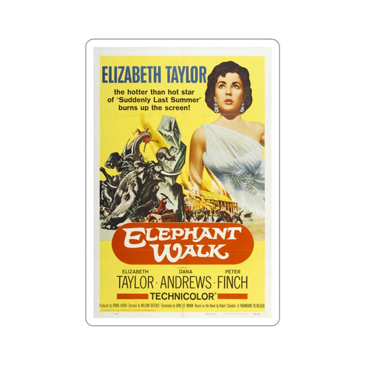 Elephant Walk 1954 Movie Poster STICKER Vinyl Die-Cut Decal-6 Inch-The Sticker Space