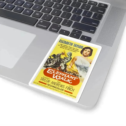 Elephant Walk 1954 Movie Poster - STICKER Vinyl Kiss-Cut Decal - The Sticker Space