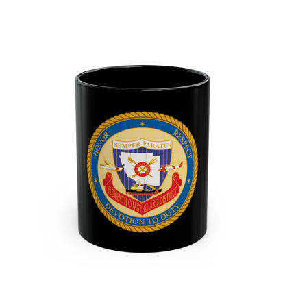 ELEVENTH COAST GUARD DISTRICT (U.S. Coast Guard) Black Coffee Mug-11oz-The Sticker Space