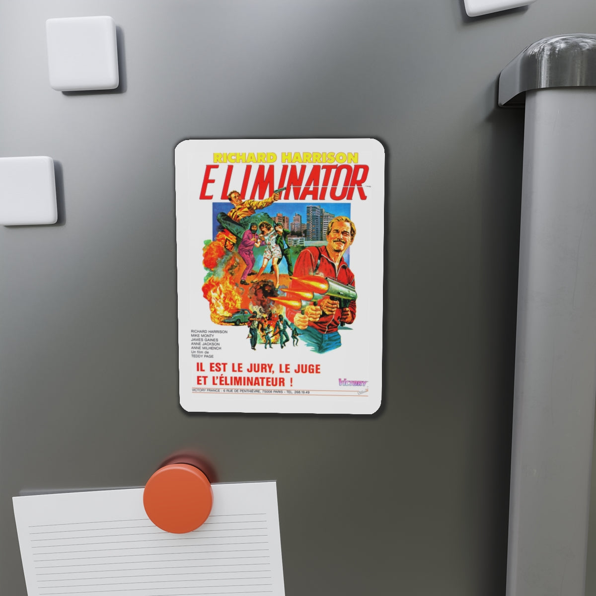 ELIMINATOR (BLOOD DEBTS) 1985 Movie Poster - Die-Cut Magnet-The Sticker Space