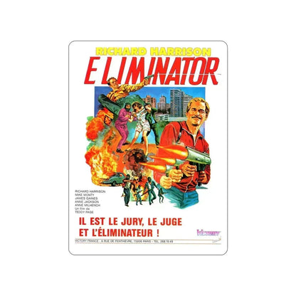 ELIMINATOR (BLOOD DEBTS) 1985 Movie Poster STICKER Vinyl Die-Cut Decal 5 Inch - The Sticker Space