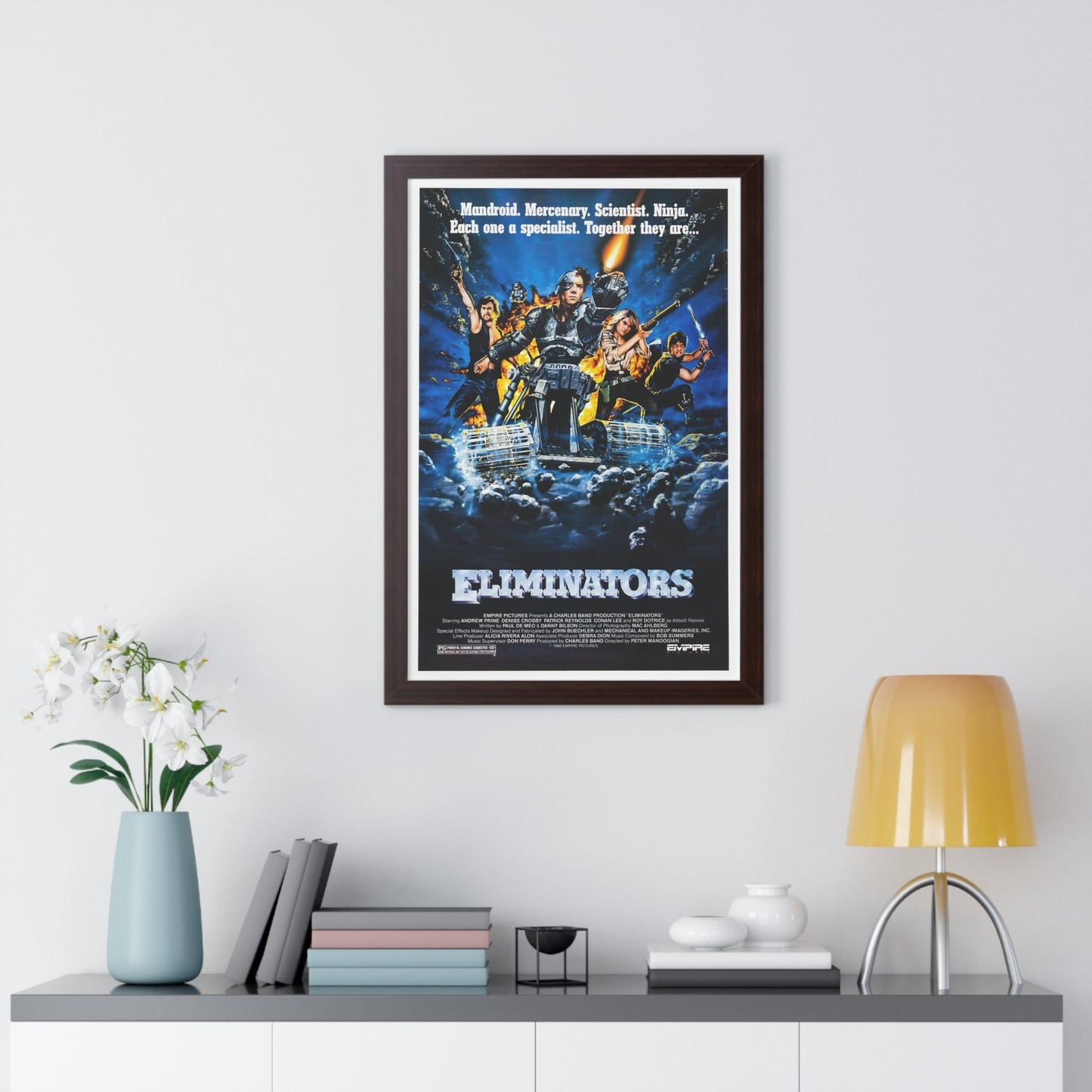 ELIMINATORS 1986 - Framed Movie Poster-The Sticker Space