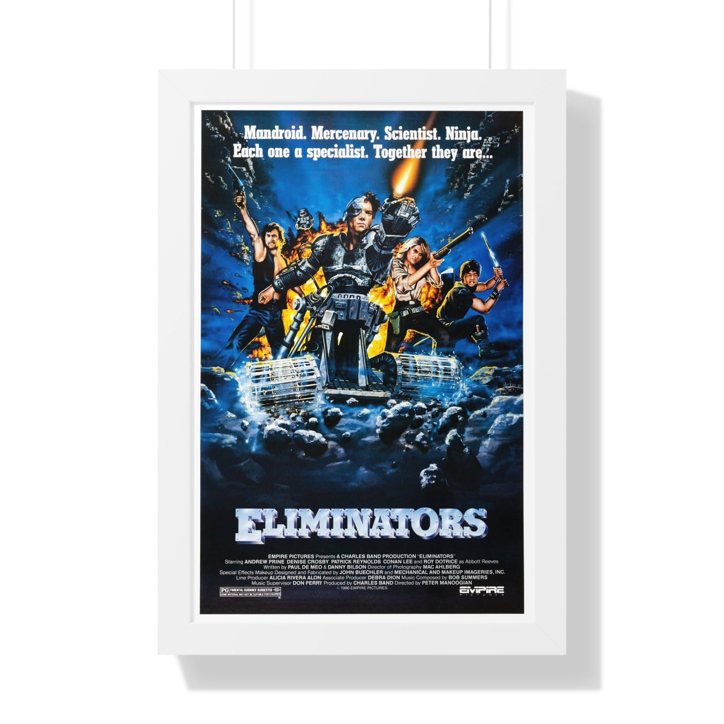 ELIMINATORS 1986 - Framed Movie Poster-16″ x 24″-The Sticker Space