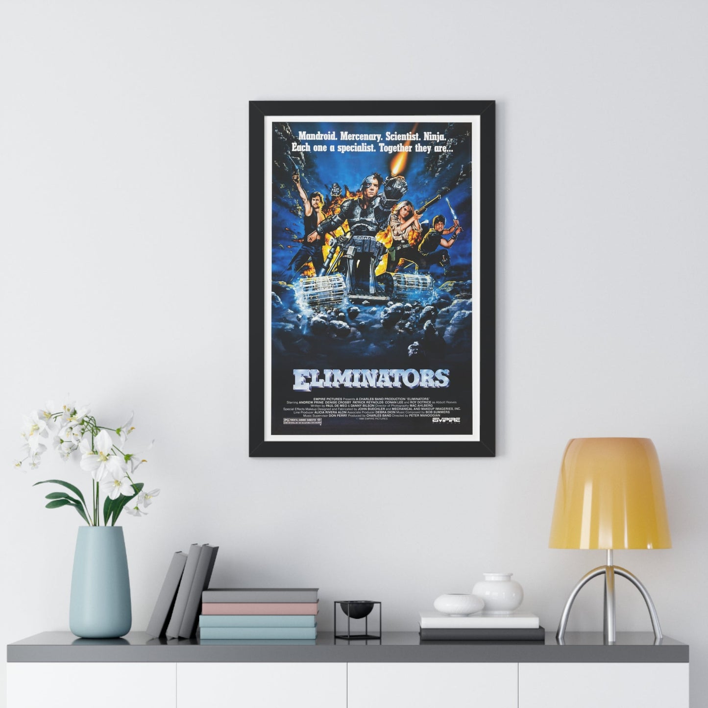 ELIMINATORS 1986 - Framed Movie Poster-The Sticker Space