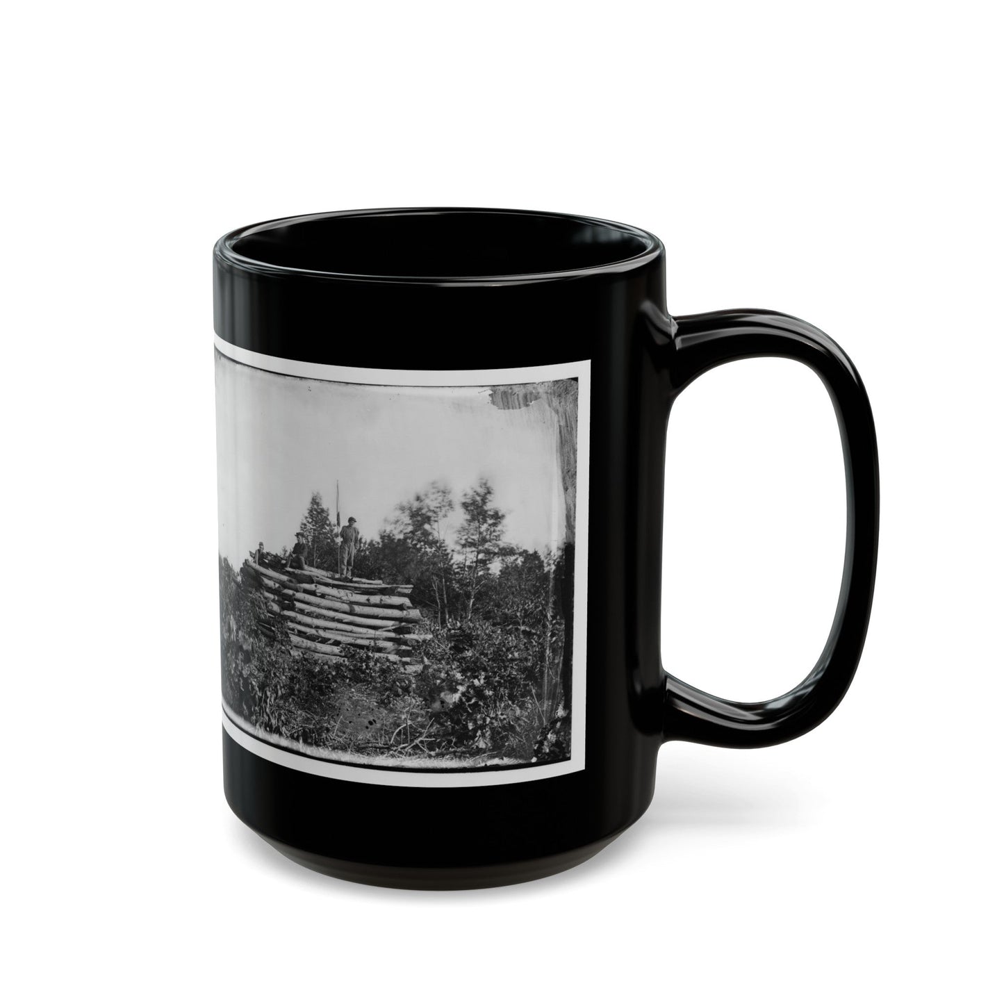 Elk Mountain, Md. Signal Tower Overlooking Antietam Battlefield (U.S. Civil War) Black Coffee Mug-The Sticker Space