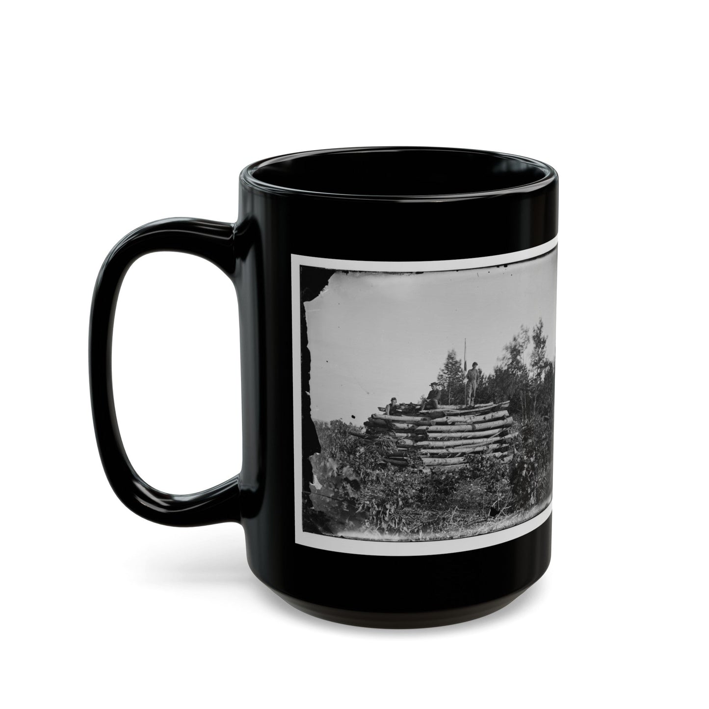 Elk Mountain, Md. Signal Tower Overlooking Antietam Battlefield (U.S. Civil War) Black Coffee Mug-The Sticker Space