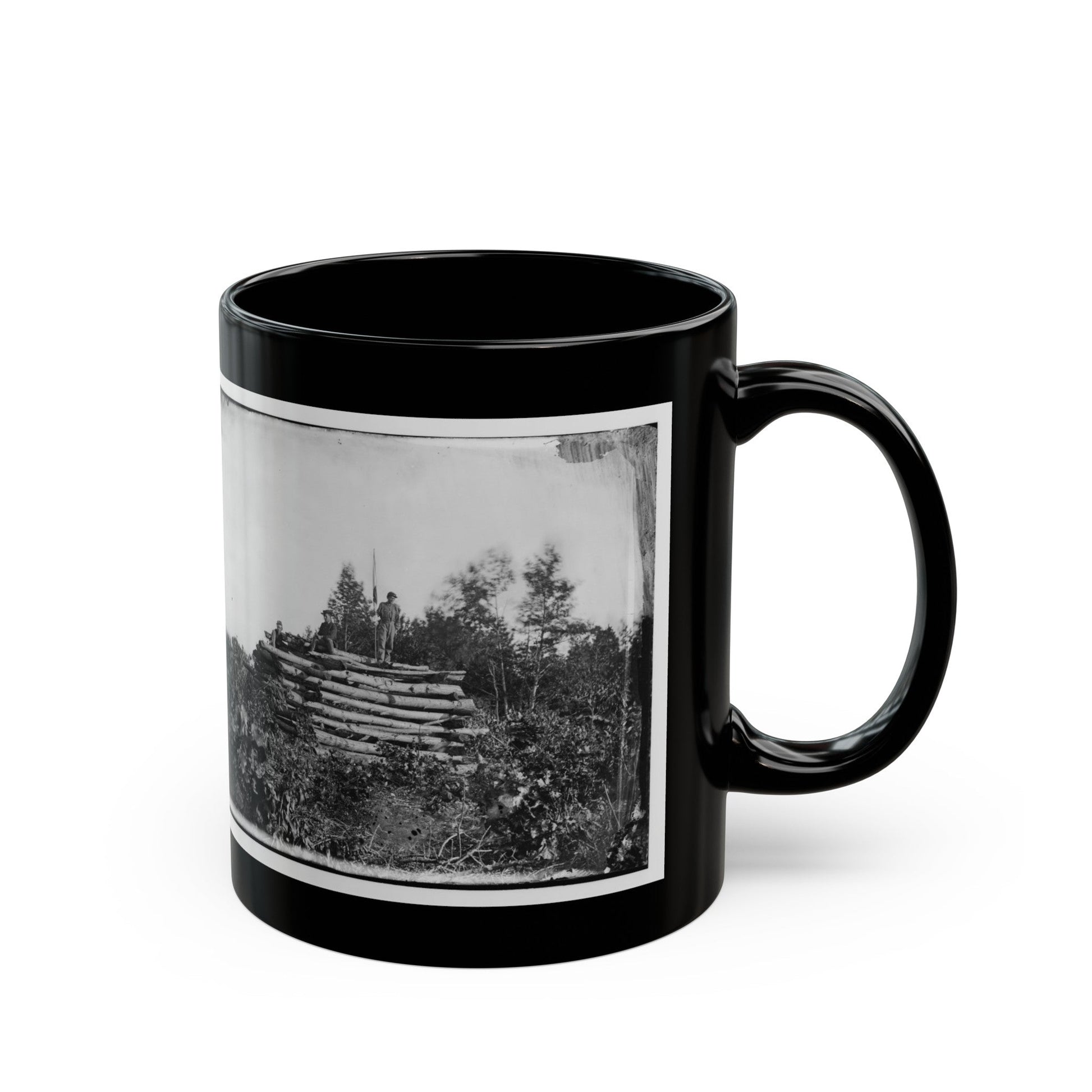 Elk Mountain, Md. Signal Tower Overlooking Antietam Battlefield (U.S. Civil War) Black Coffee Mug-The Sticker Space