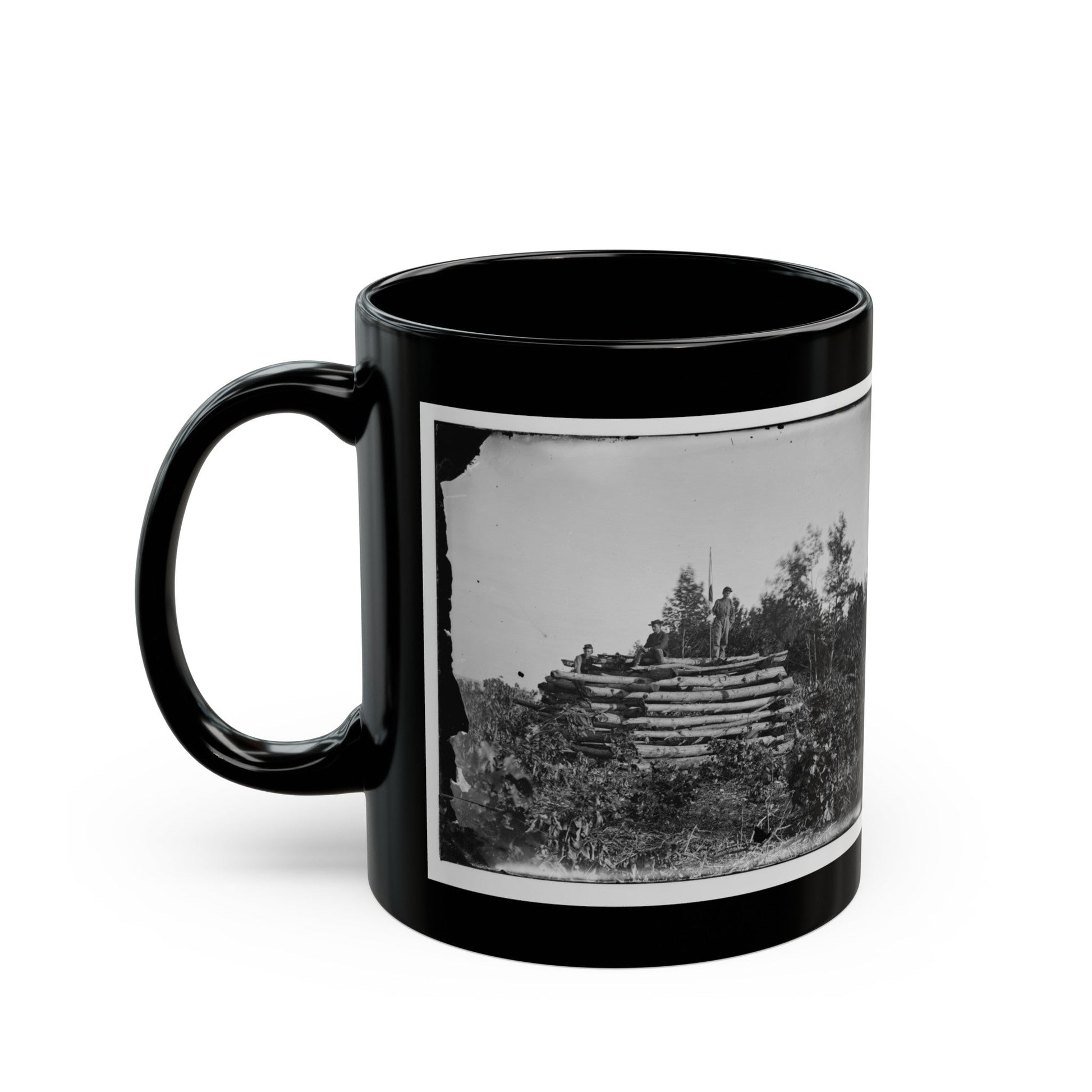 Elk Mountain, Md. Signal Tower Overlooking Antietam Battlefield (U.S. Civil War) Black Coffee Mug-The Sticker Space