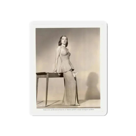 Ella Raines #163 (Vintage Female Icon) Refrigerator Magnet 6 Inch Die-Cut - The Sticker Space