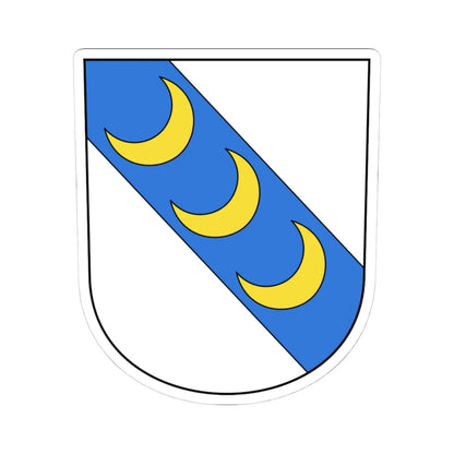 Ellikon an der Thur-blazon (Switzerland) (Coat of Arms) STICKER Vinyl Kiss-Cut Decal 4 Inch White - The Sticker Space