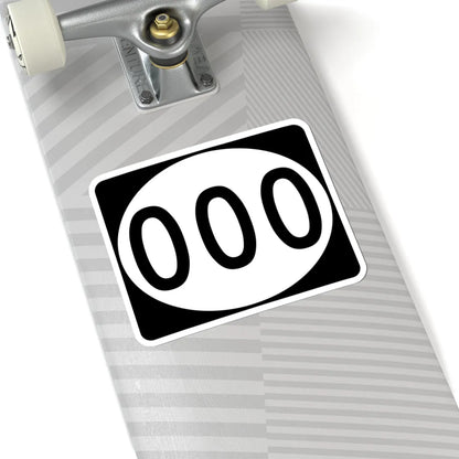 Ellipse sign template (Mississippi) (Road Sign) STICKER Vinyl Kiss-Cut Decal - The Sticker Space