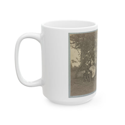 Elmira Cornet Band,  Thirty-Third Regiment, Of The New York State Volunteers, July 1861 (U.S. Civil War) White Coffee Mug