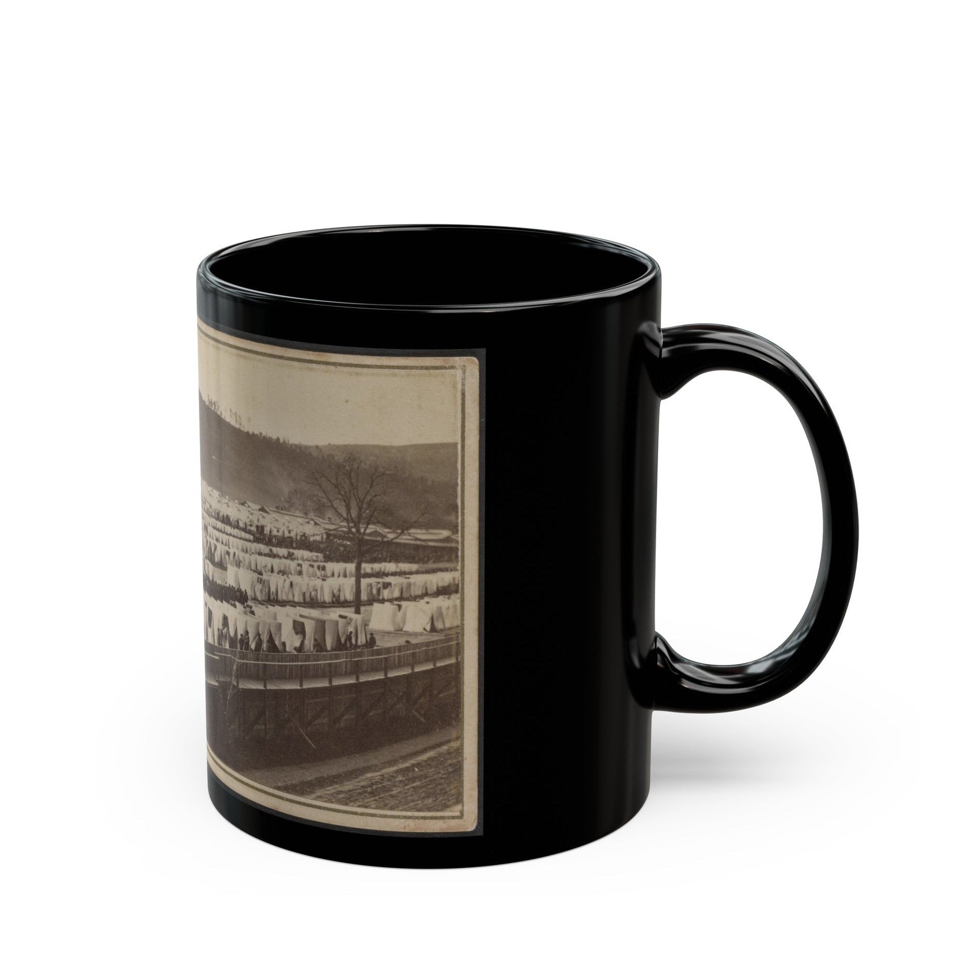 Elmira Prison, Elmira, New York (U.S. Civil War) Black Coffee Mug-The Sticker Space