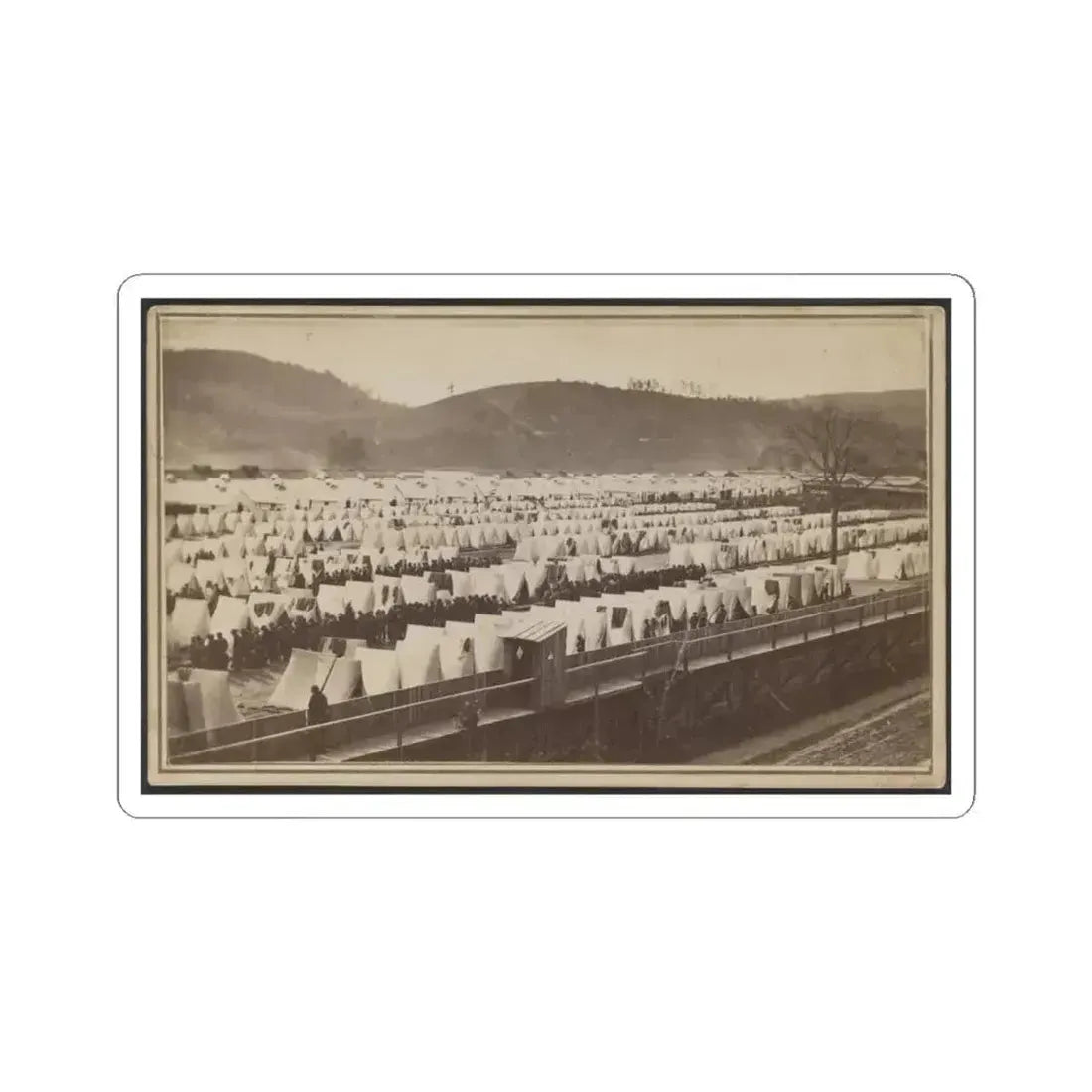 Elmira Prison, Elmira, New York (U.S. Civil War) STICKER Vinyl Kiss-Cut Decal 4 Inch White - The Sticker Space