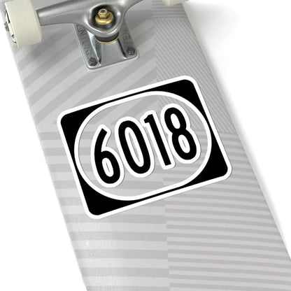 Elongated circle 6018 (Kentucky) (Road Sign) STICKER Vinyl Kiss-Cut Decal - The Sticker Space