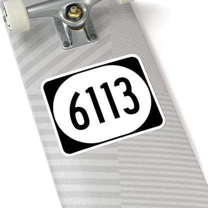 Elongated circle 6113 (Kentucky) (Road Sign) STICKER Vinyl Kiss-Cut Decal - The Sticker Space