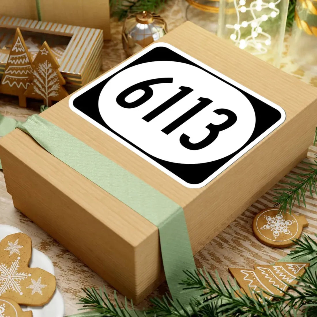 Elongated circle 6113 (Kentucky) (Road Sign) STICKER Vinyl Kiss-Cut Decal - The Sticker Space