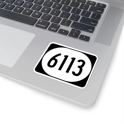 Elongated circle 6113 (Kentucky) (Road Sign) STICKER Vinyl Kiss-Cut Decal - The Sticker Space