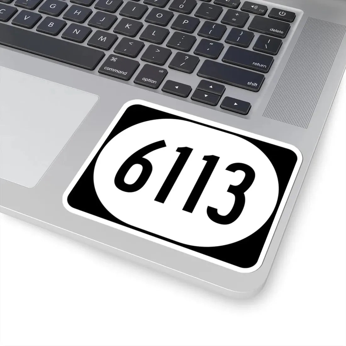 Elongated circle 6113 (Kentucky) (Road Sign) STICKER Vinyl Kiss-Cut Decal - The Sticker Space
