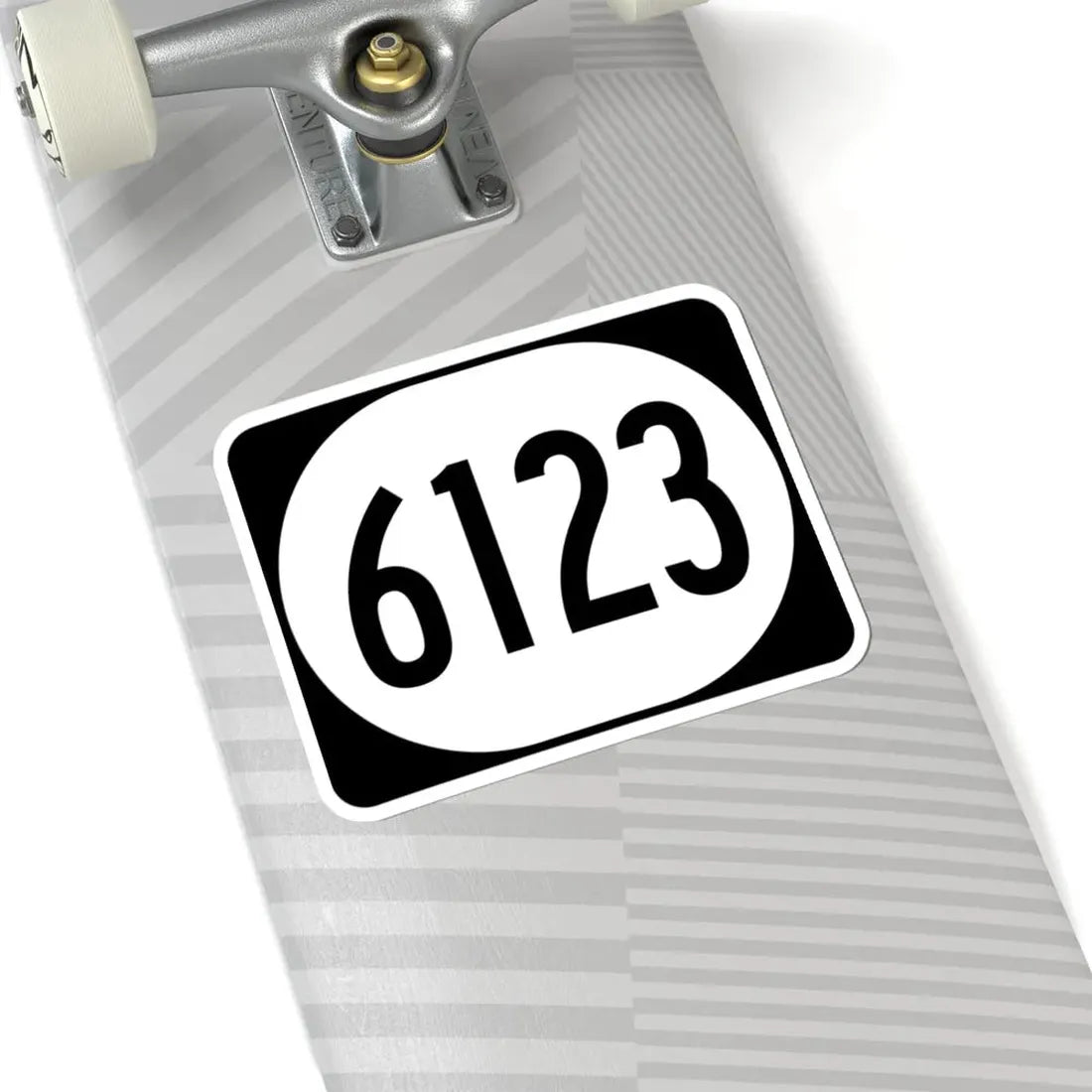 Elongated circle 6123 (Kentucky) (Road Sign) STICKER Vinyl Kiss-Cut Decal - The Sticker Space