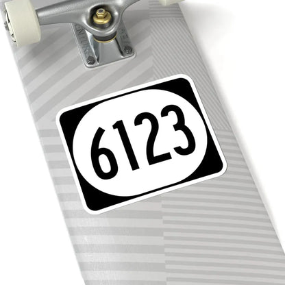 Elongated circle 6123 (Kentucky) (Road Sign) STICKER Vinyl Kiss-Cut Decal - The Sticker Space
