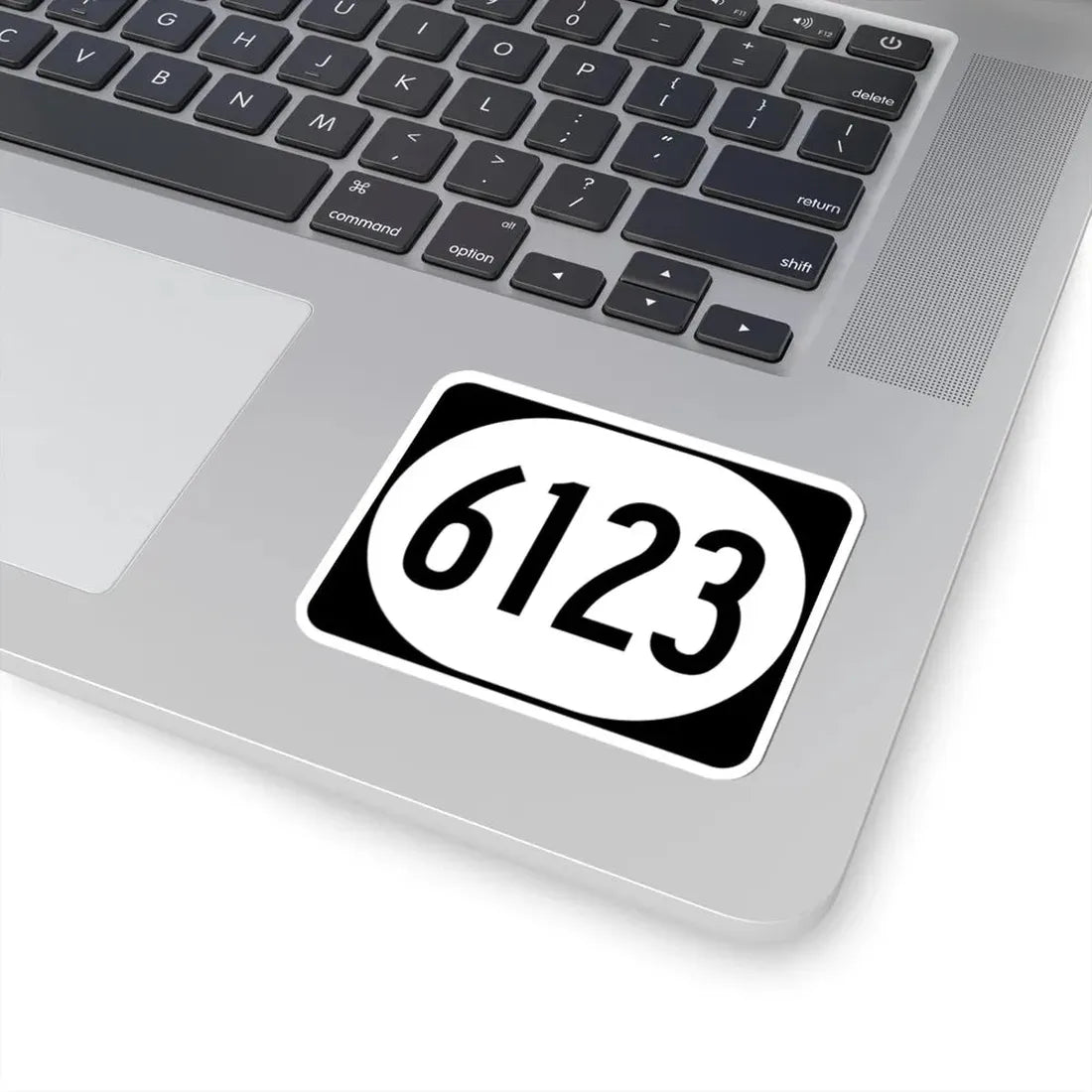 Elongated circle 6123 (Kentucky) (Road Sign) STICKER Vinyl Kiss-Cut Decal - The Sticker Space