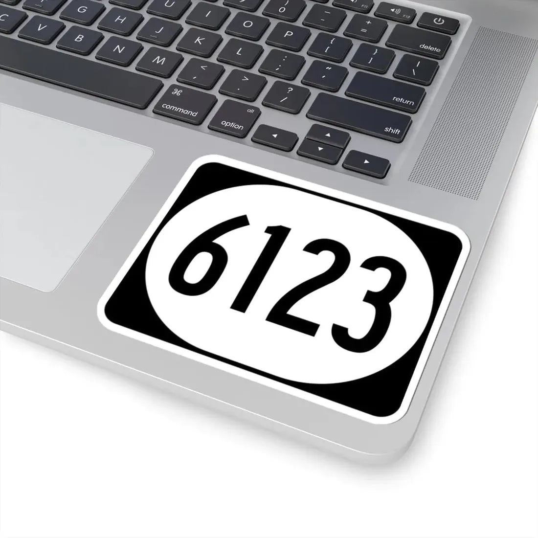 Elongated circle 6123 (Kentucky) (Road Sign) STICKER Vinyl Kiss-Cut Decal - The Sticker Space