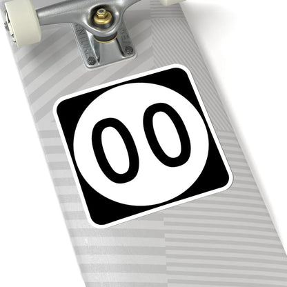 Elongated circle template 2-digit (Kentucky) (Road Sign) STICKER Vinyl Kiss-Cut Decal - The Sticker Space