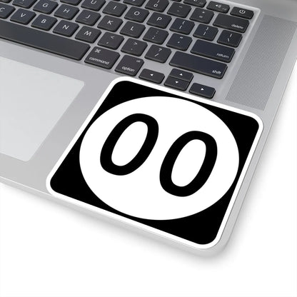 Elongated circle template 2-digit (Kentucky) (Road Sign) STICKER Vinyl Kiss-Cut Decal - The Sticker Space