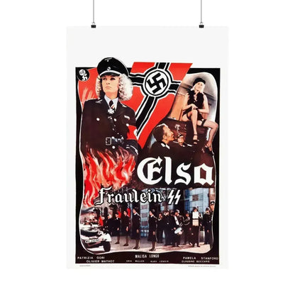 ELSA FRAULEIN SS (FRENCH) 1977 - Paper Movie Poster 24″ x 36″ Matte - The Sticker Space