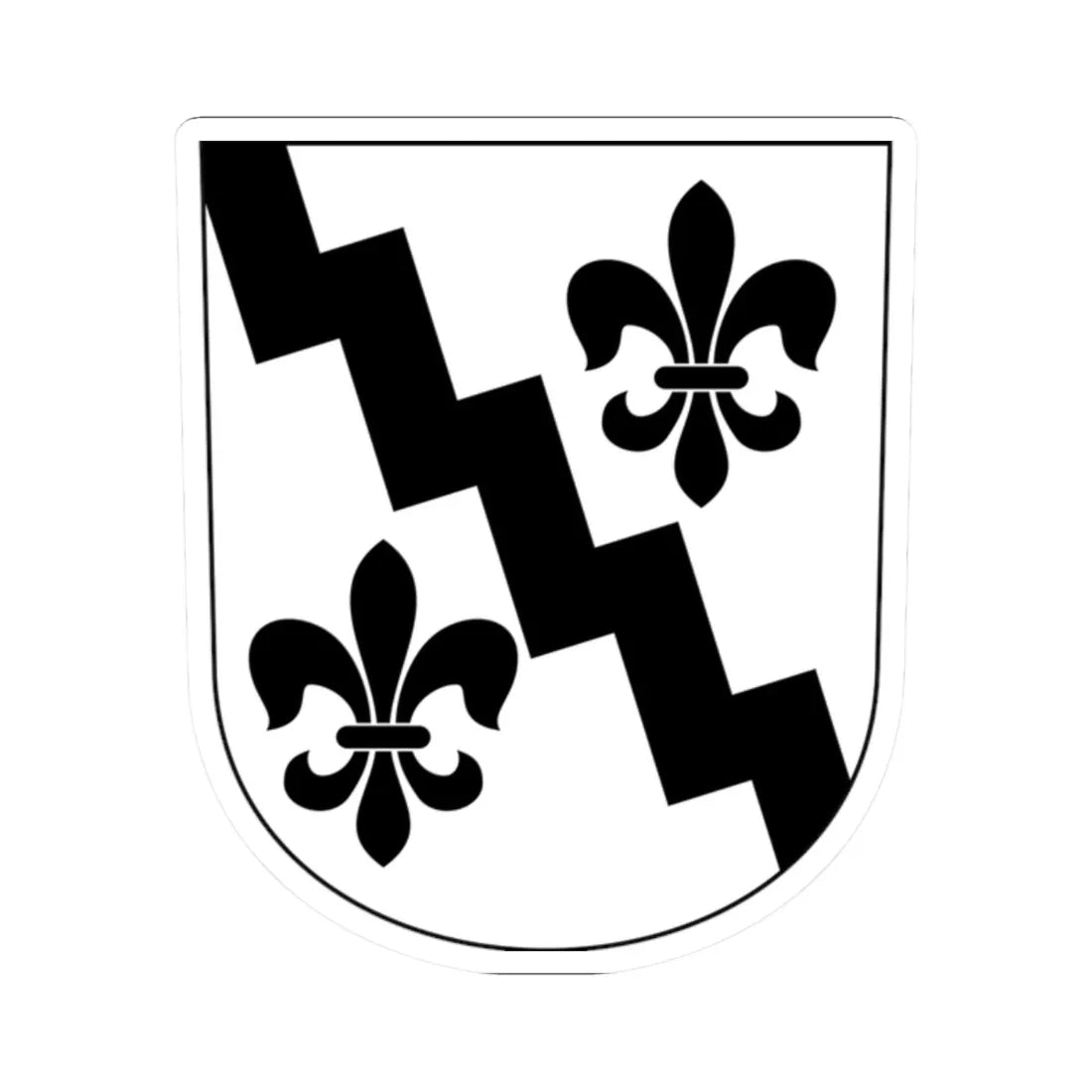 Elsau-blazon (Switzerland) (Coat of Arms) STICKER Vinyl Kiss-Cut Decal 2 Inch White - The Sticker Space