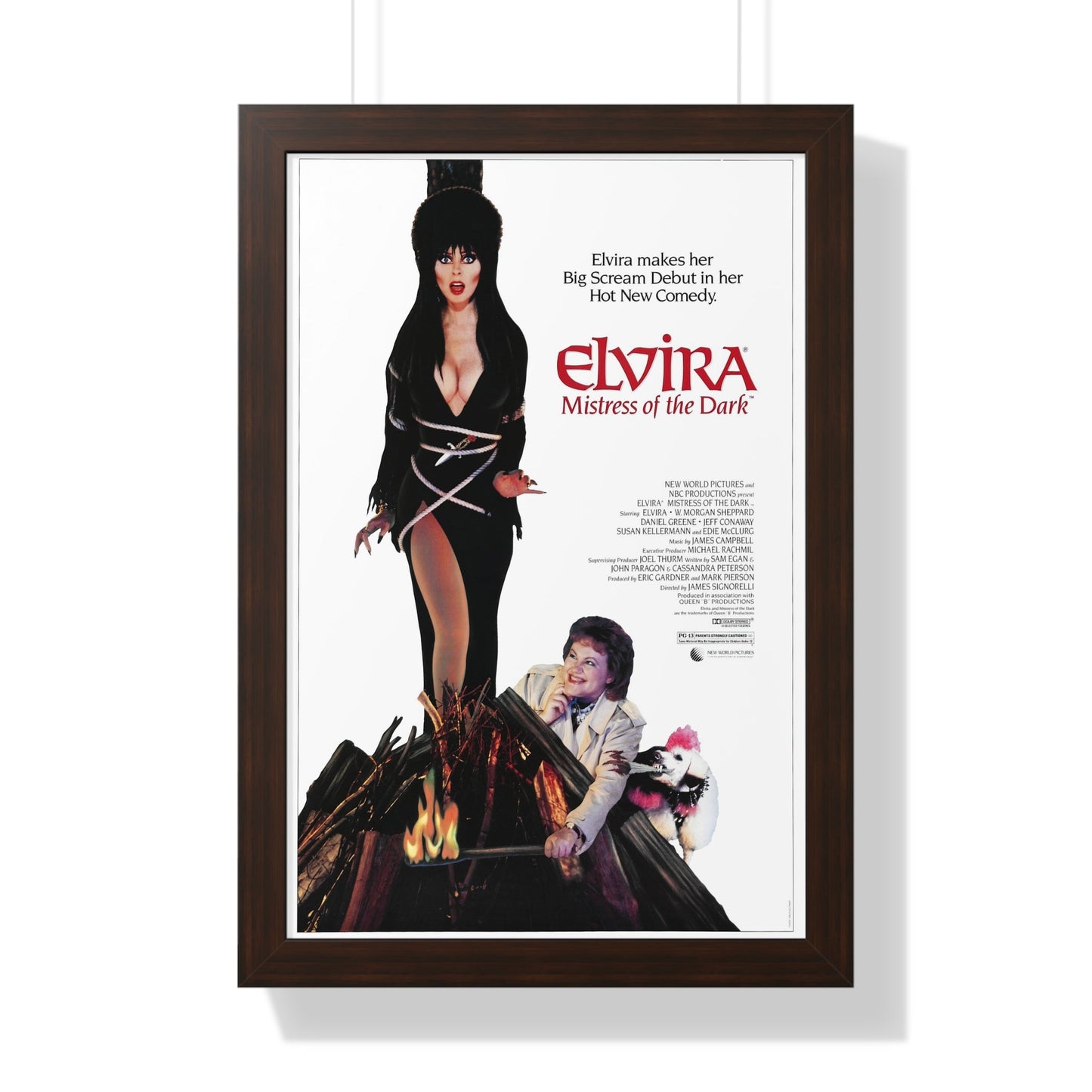 ELVIRA MISTRESS OF THE DARK 1988 - Framed Movie Poster-16″ x 24″-The Sticker Space