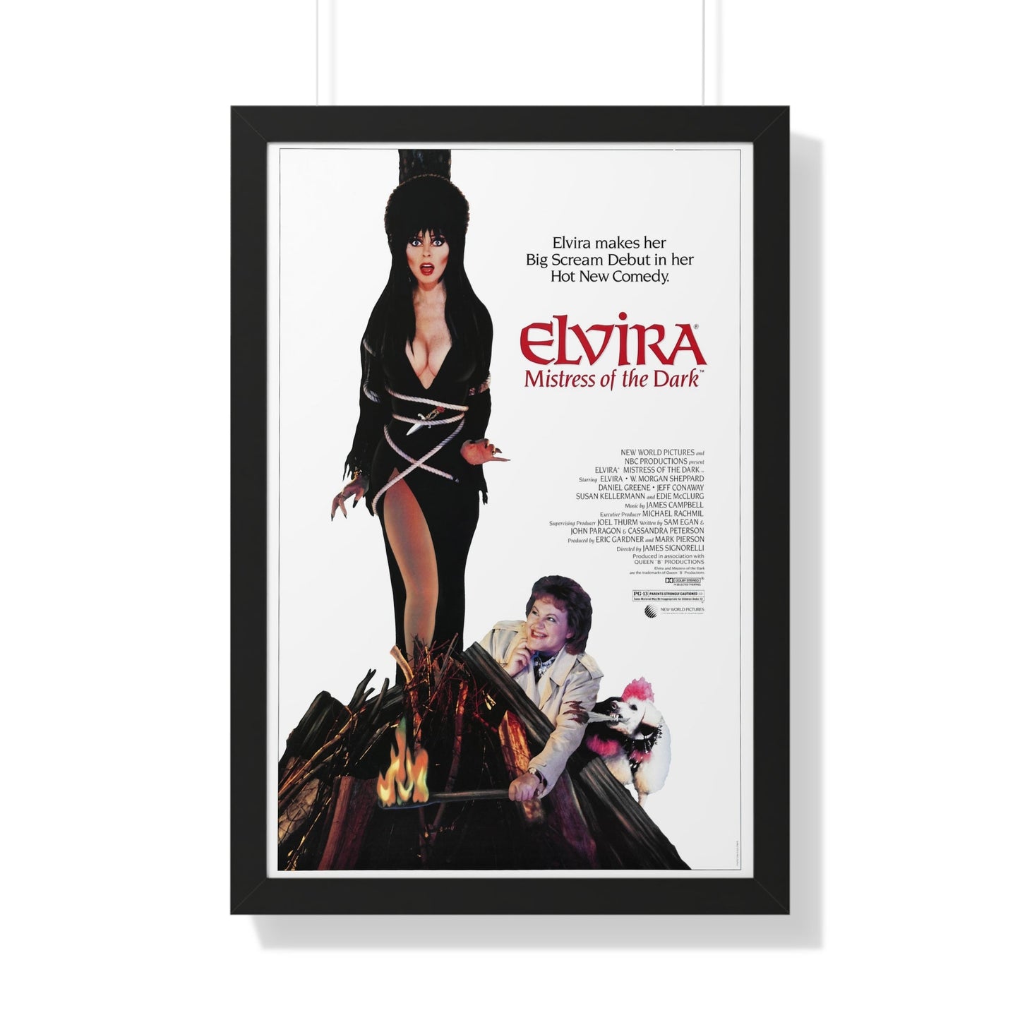 ELVIRA MISTRESS OF THE DARK 1988 - Framed Movie Poster-20" x 30"-The Sticker Space